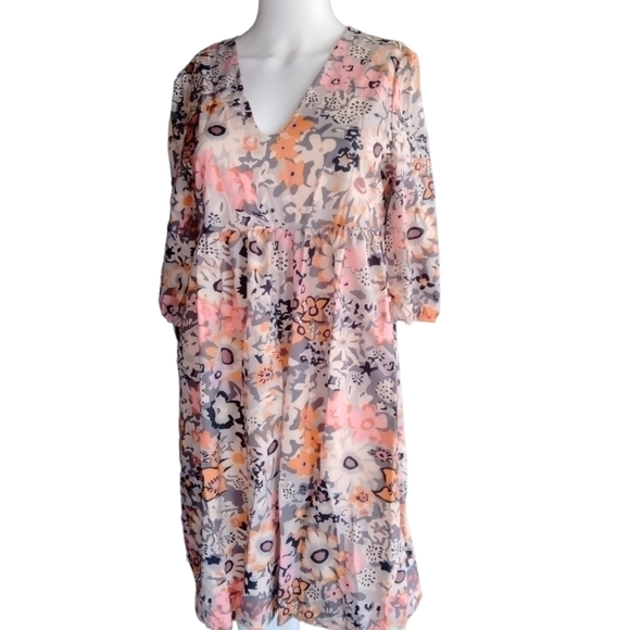 Made with loveFloral dress Women's Mini Dress Size S NWT - Picture 6 of 6